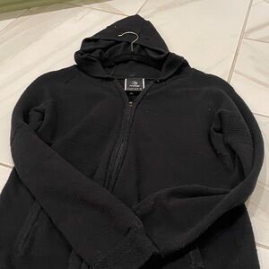 Womens Black zip up hoodie